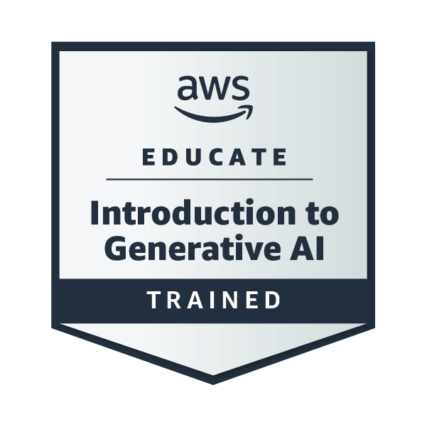 AWS Educate Introduction to Generative AI 證照圖片