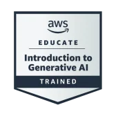 AWS Educate Introduction to Generative AI 徽章