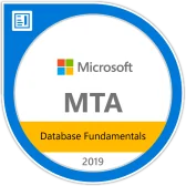 MTA: Database Fundamentals - Certified 徽章