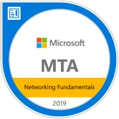 MTA: Networking Fundamentals - Certified 徽章